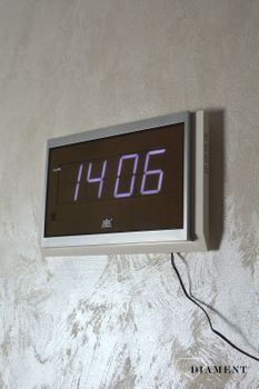 Zegar cyfrowy z zasilaniem sieciowym i wyświetlaczem i alarmem XONIX 2502. Zegar cyfrowy na ścianę białe cyfry. Zegary cyfrowe. Zegary z dużymi cyframi. Zegar podświetlany (1).JPG
